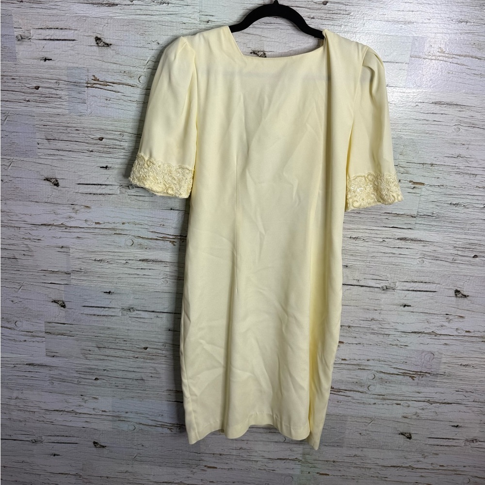 Vintage 1980s Linea Privata cream career ivory dress size 8